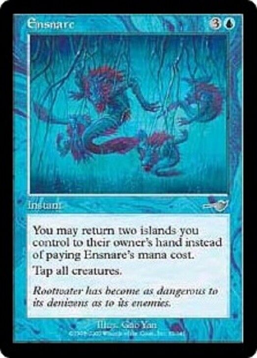 MTG Ensnare Nemesis Nemesis Mtg x1 Magic the Gathering card Vintage Blue Merfolk