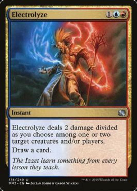 MTG MTG 1x Electrolyze Modern Masters 2015 Edition card Magic the gathering