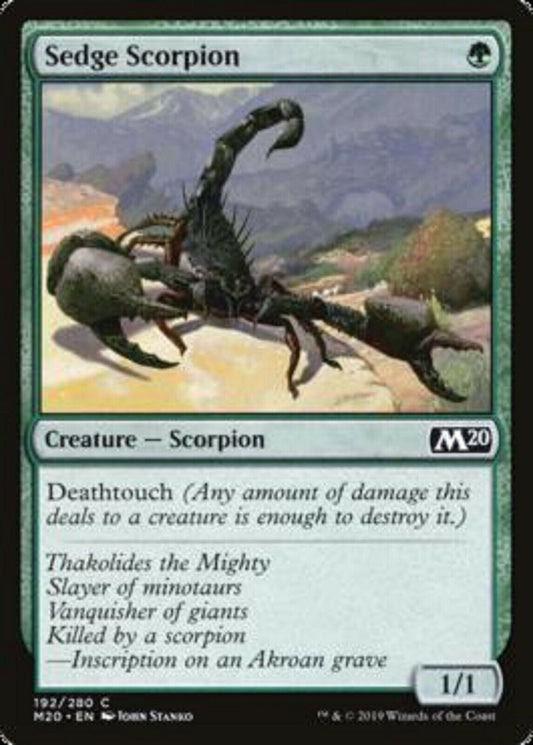 MTG MTG 4x Sedge Scorpion Core Set 2020 cards Magic The Gathering