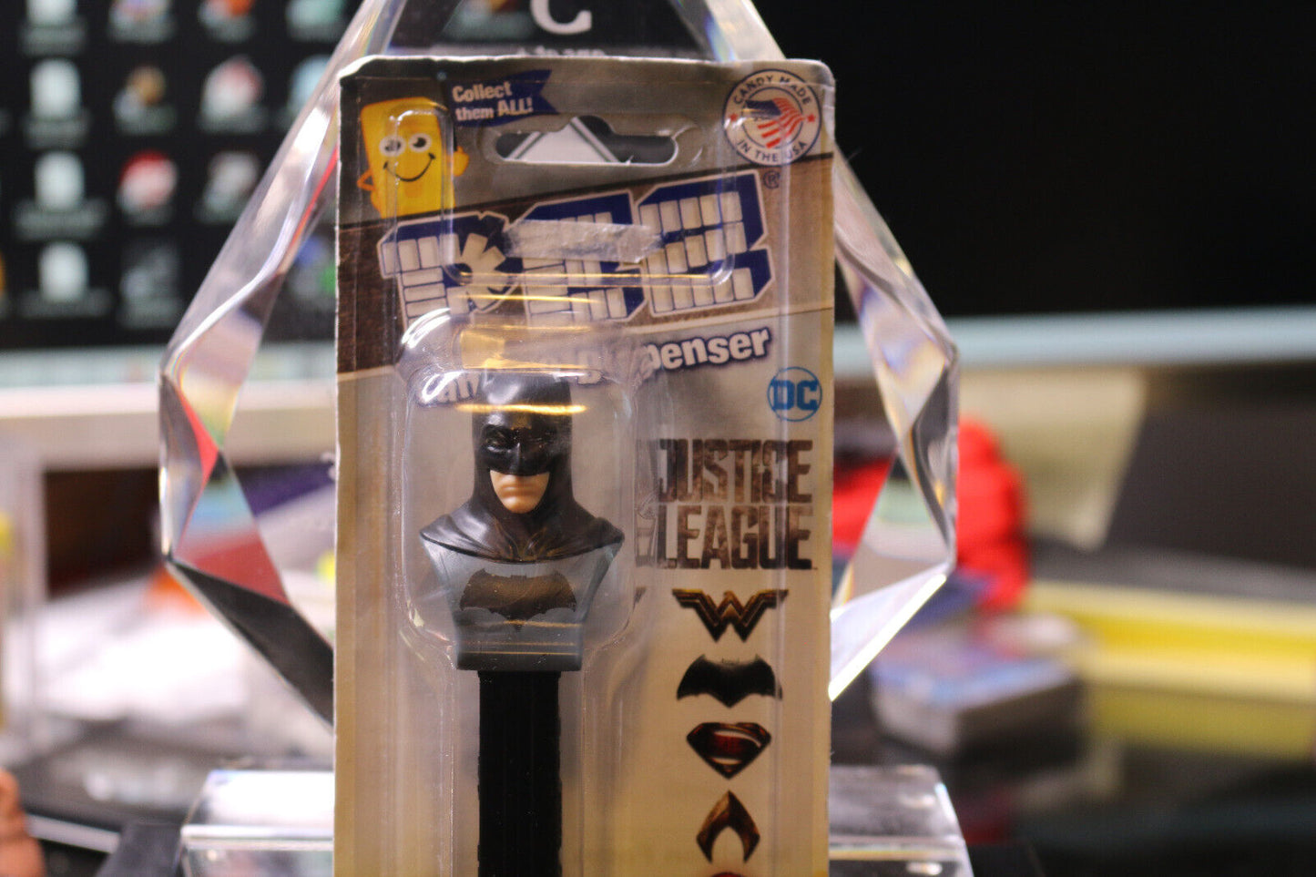 Pez Dispenser & Candy 2019 Justice League Batman New In Unopened Package