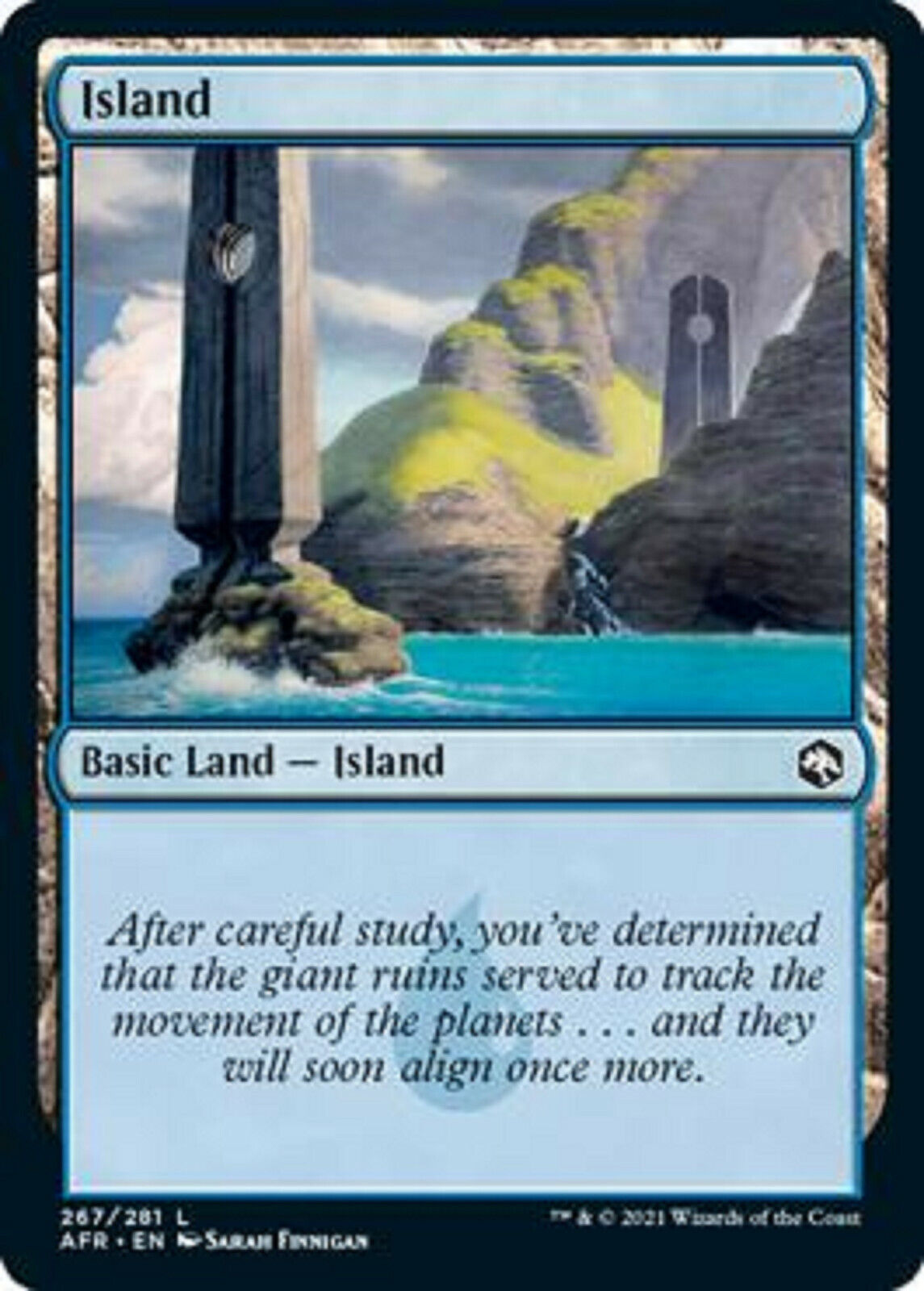 MTG MTG 4x Magic The Gathering Island 267 Foil Adventures in the Forgotten Realms
