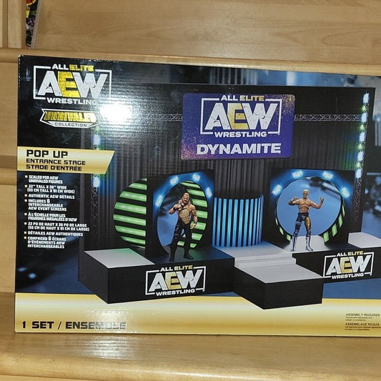 Aew Unrivaled Pop Up Entrance Stage Playset Official All Elite Wrestling Figures