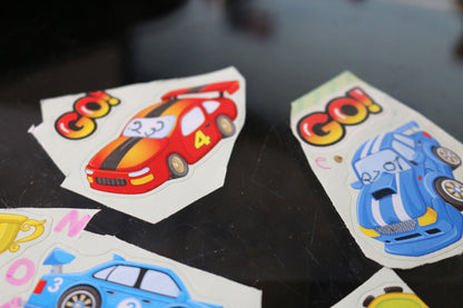 Lot Of Vintage Cars Stickers