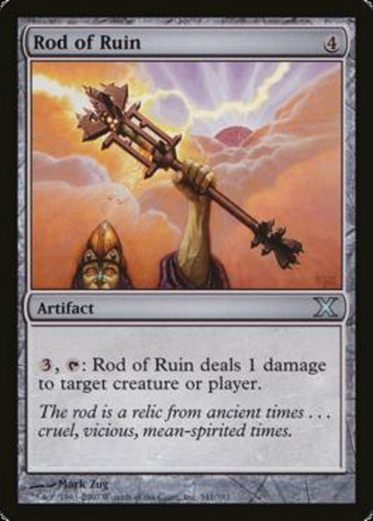 MTG MTG 1x Rod of Ruin Tenth Edition Magic the Gathering card