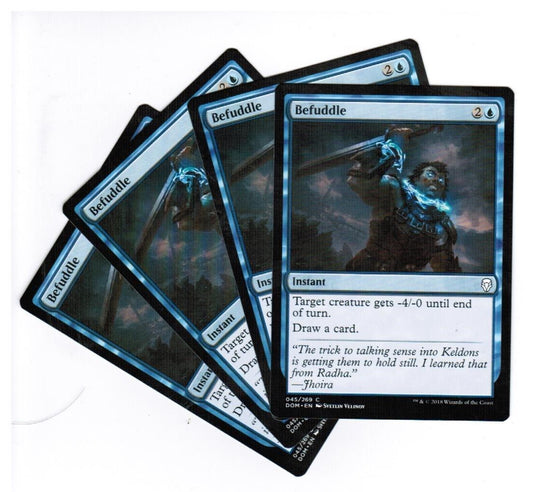 MTG MTG Befuddle Dominaria  X4 4x Magic the GAthering cards