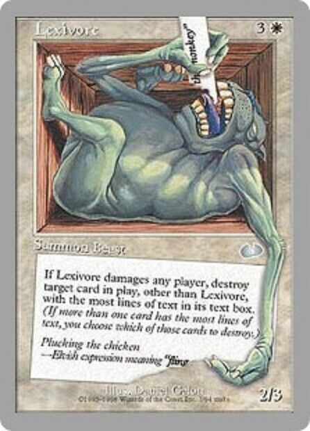 MTG 1x Lexivore Unglued  card MTG Magic the Gathering