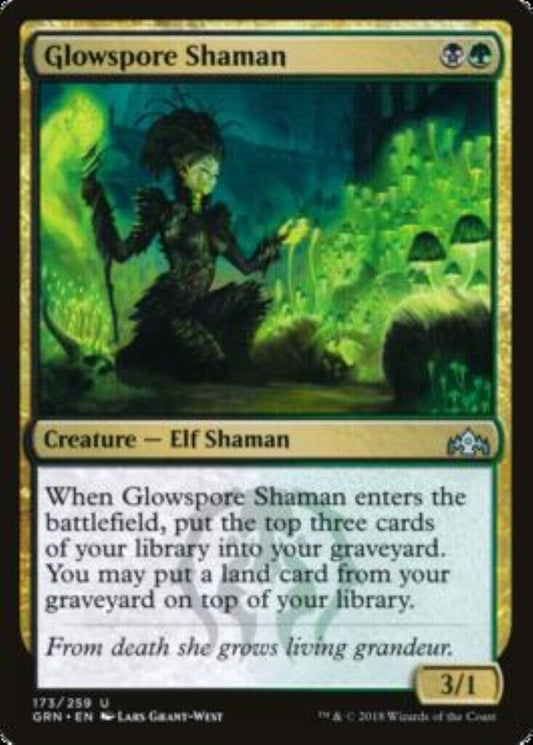 MTG MTG 1x  Glowspore Shaman Guilds of Ravnica Card Magic The Gathering