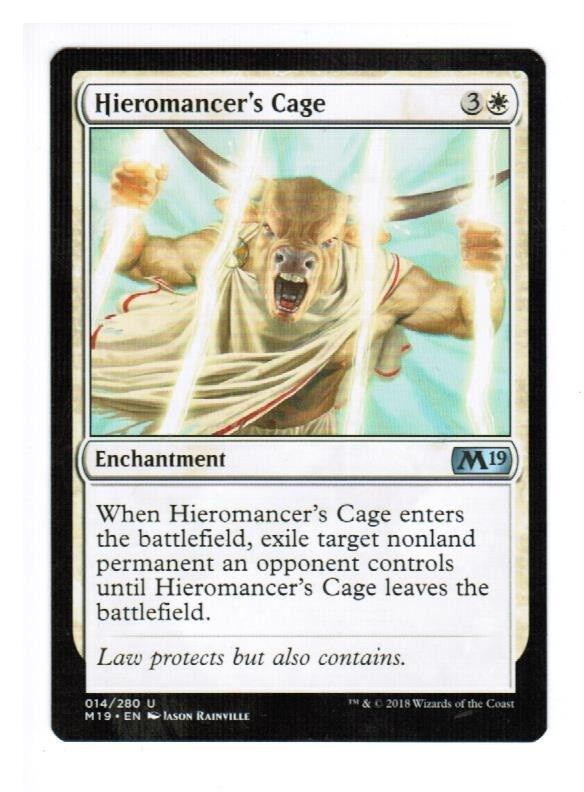 MTG 1x Hieromancer's Core set M2019 Unplayed NM card English Pauper