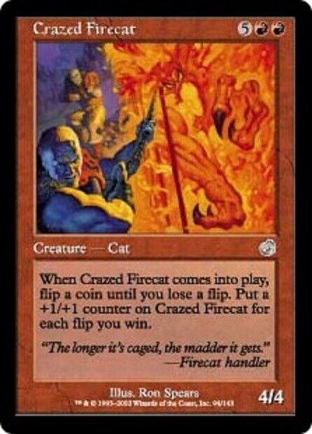 MTG MTG 1x Crazed Firecat Torment  Magic The Gathering