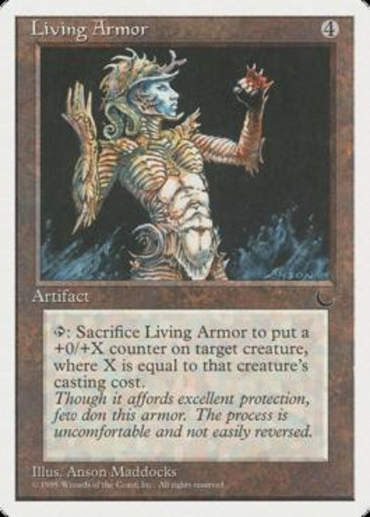 MTG MTG 1x   Living Armor Chronicles Magic the Gathering card