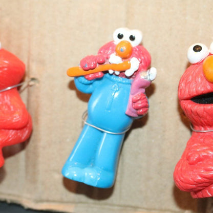 Lot Of 6 Vintage Mixed 1990S Elmo Sesame Street Figures Bath Toys Jim Henson