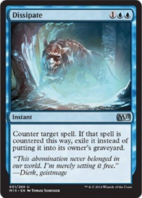 MTG MTG 1x  Dissipate M15 Magic 2015 Core Set Card Magic The Gathering