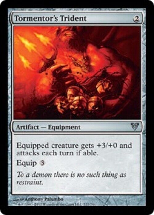 MTG MTG 1x Tormentor's Trident Avacyn Restored COMMANDER card Magic The Gathering