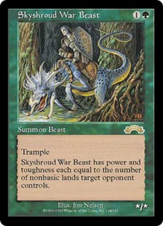 MTG 1  Skyshroud War Beast Exodus card MTG Magic the Gathering