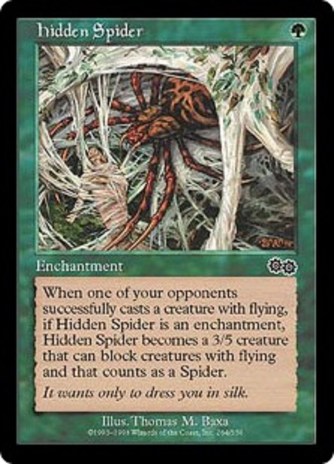 MTG MTG 1x Hidden Spider Urza's Saga MTG Magic card
