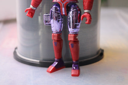 Bandai 1997 Beetleborgs Series Platinum Purple Spectra Beetleborg Figure Metall