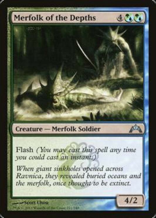 MTG MTG 1x   Merfolk of the Depths Gatecrash Magic the gatherine card