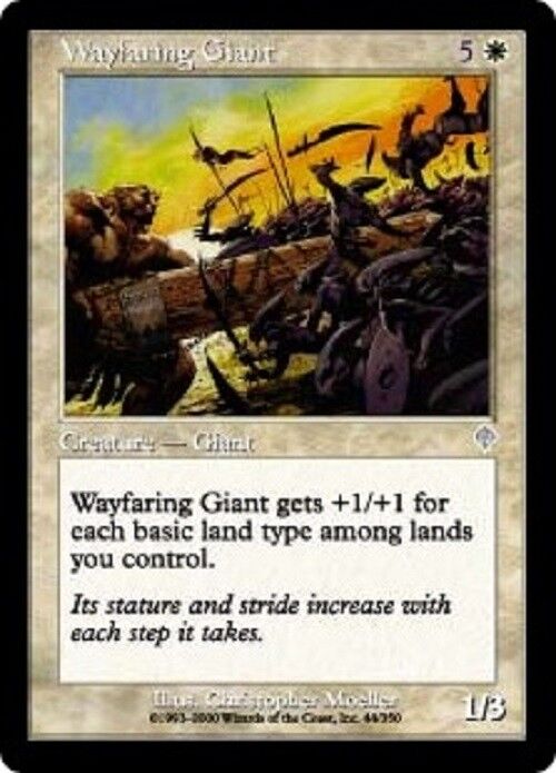 MTG MTG 1x Wayfaring Giant Invasion card Magic The Gathering NM