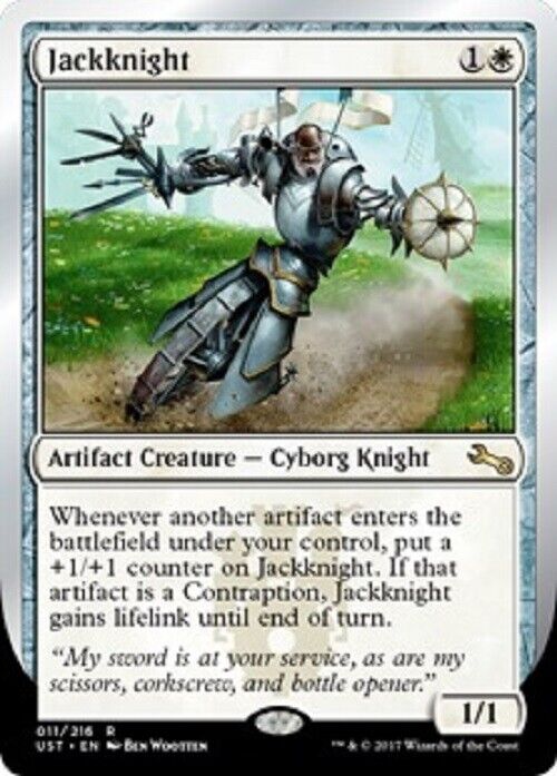 MTG MTG 1x Jackknight Unstable Card Magic The Gathering