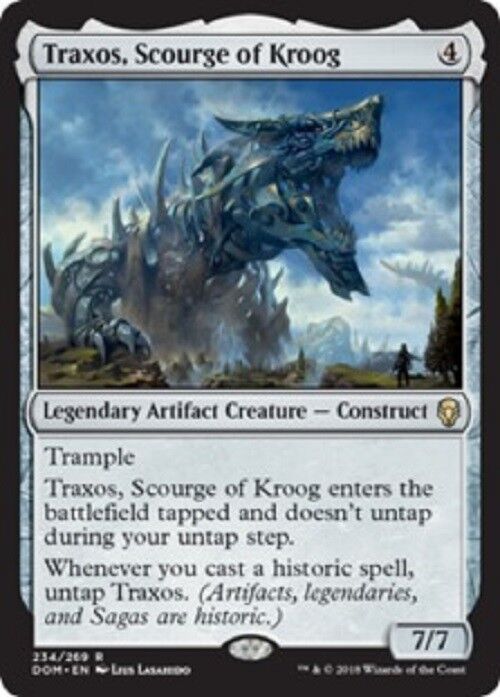 MTG Traxos, Scourge of Kroog Dominaria Unplayed NM card Freshpack MTG Magic Rare