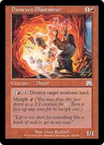 MTG MTG 1x  Dwarven Blastminer Onslaught  Magic The Gathering