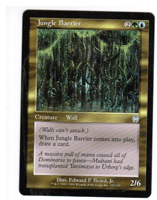 MTG 1x Jungle Barrier Apocalypse MTG NM RAre Card Magic the Gathering