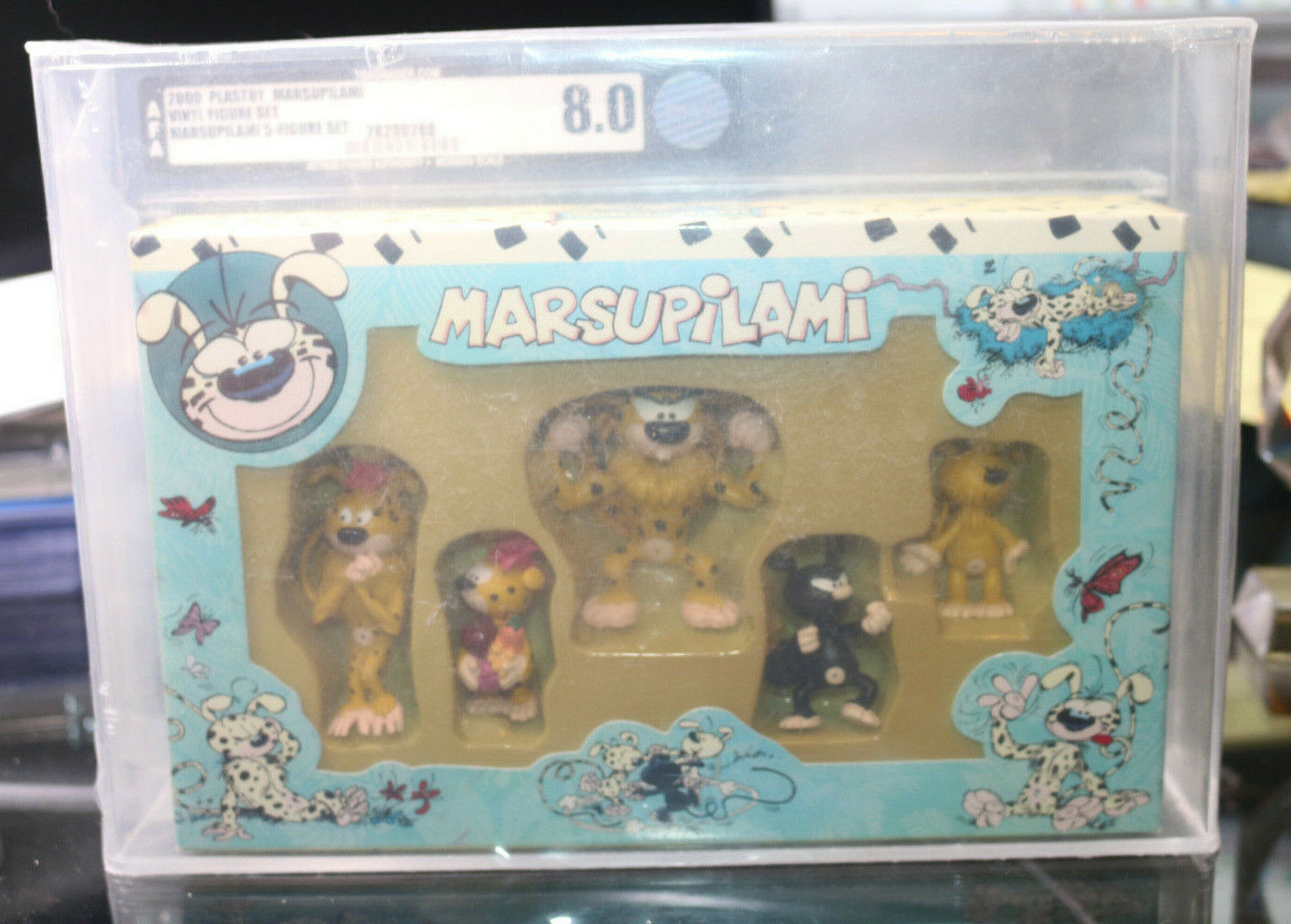 Marsupilami Figures Gift Set Of 5 Pvc Figures Plastoy Graded Afa 8.0 Toys Rare