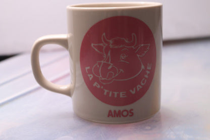 La P'Tite Vache Qui Rit Amos Québec Canada Mug Cup Brown Publicité