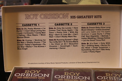 Roy Orbison: His Greatest Hits 3 Cassettes Tape Readers Digest Double Length New