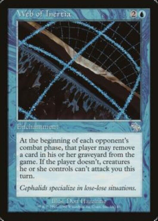 MTG MTG 1x   Web of Inertia Judgment Card Magic The Gathering