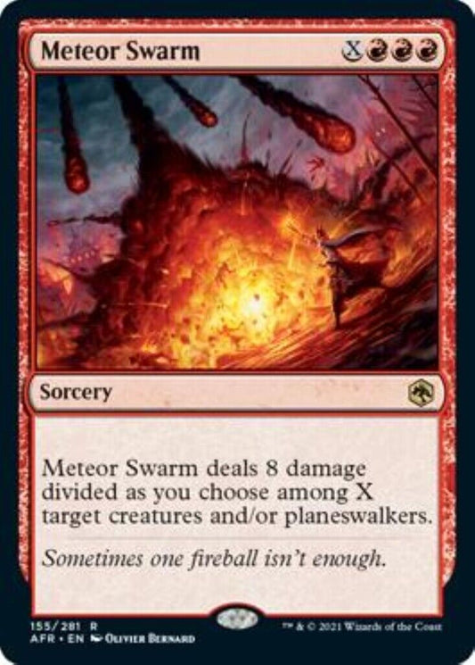 MTG MTG 1x Meteor Swarm  Adventures in the Forgotten Realms Magic The Gathering