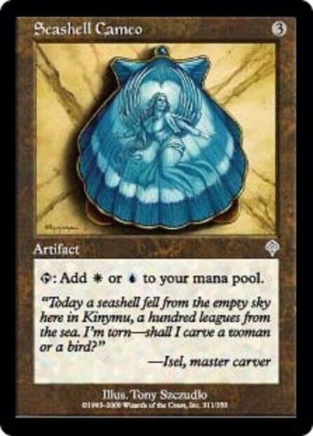 MTG 1x  Seashell Cameo Invasion card MTG Magic the Gathering