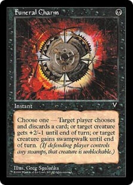 MTG 1x  Funeral Charm Visions card MTG Magic the Gathering