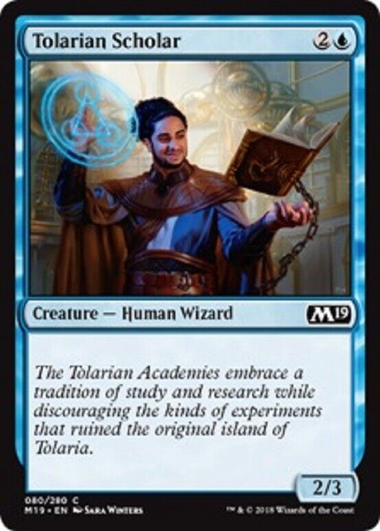 MTG MTG 4x  Tolarian Scholar Core Set 2019 Cards Magic The Gathering NM