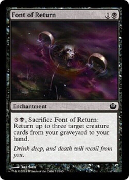 MTG MTG 4x Font of Return Journey into Nyx Cards Magic The Gathering