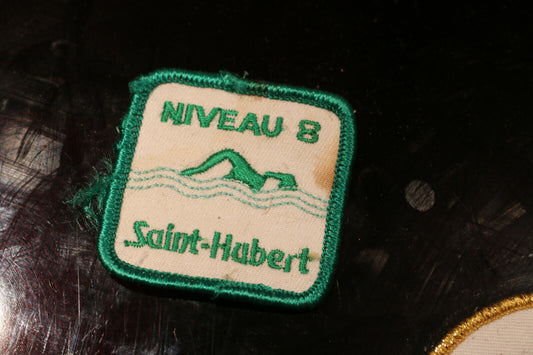 Vintage Shoulders Patches Souvenir Niveau 8 Saint-Hubert