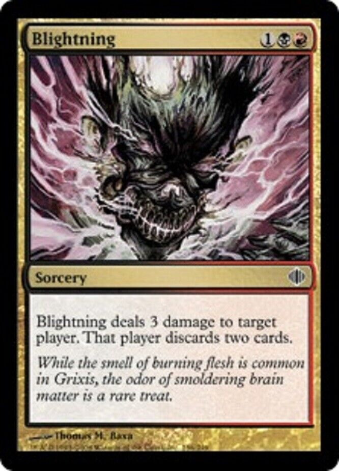 MTG MTG 1x  Blightning Shards of Alara Card Magic The Gathering NM