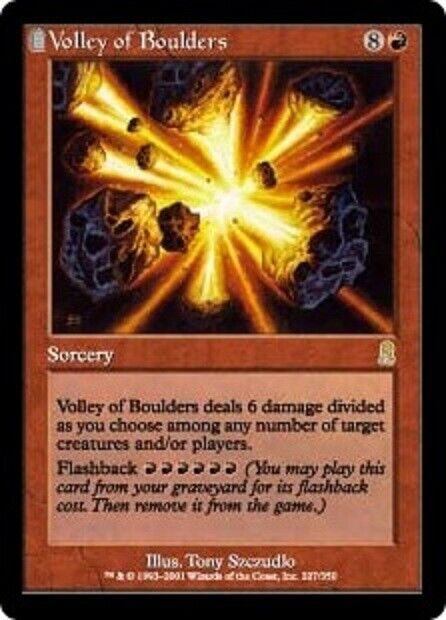 MTG 1x Volley of Boulders Odyssey  card MTG Magic the Gathering