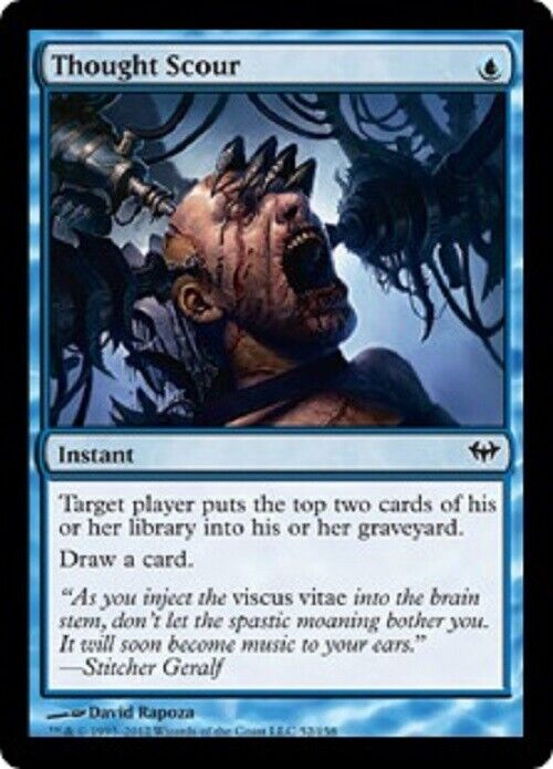 MTG MTG 1x  Thought Scour DKA Dark Ascension Card Magic The Gathering pauper