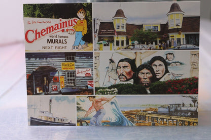 Post Card Little Town That Did Chemainus World Famous Murals Next Right Vintage