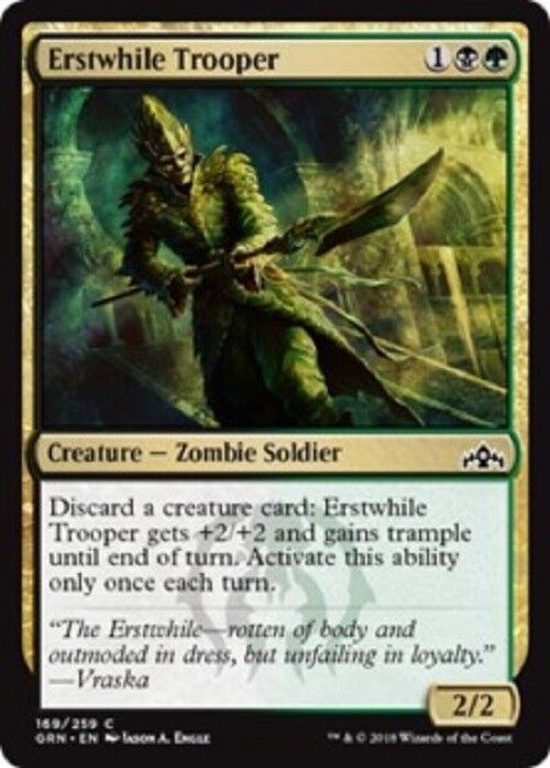 MTG 4x Erstwhile Trooper Guilds of Ravnica MTG Magic Gathering Card Commander Pauper