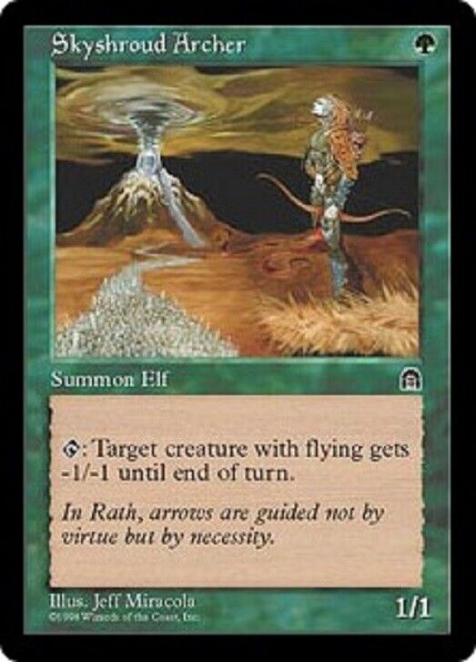 MTG 4x Skyshroud Archer Stronghold cards MTG Magic The Gathering Summon elf