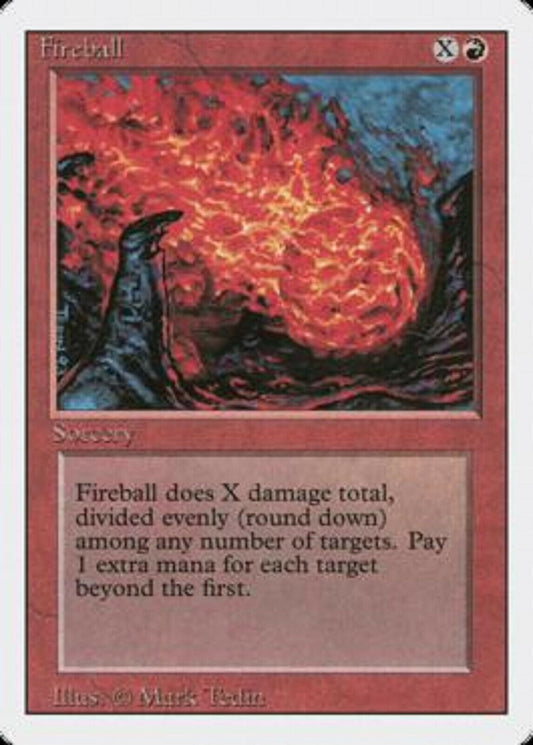 MTG MTG 1x  Fireball Revised Edition card Magic the gathering