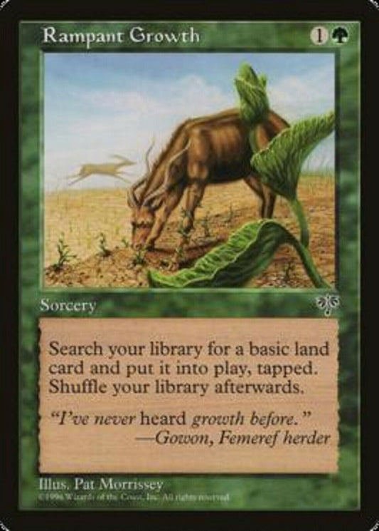 MTG MTG 1x  Rampant Growth Mirage  card Magic the gathering