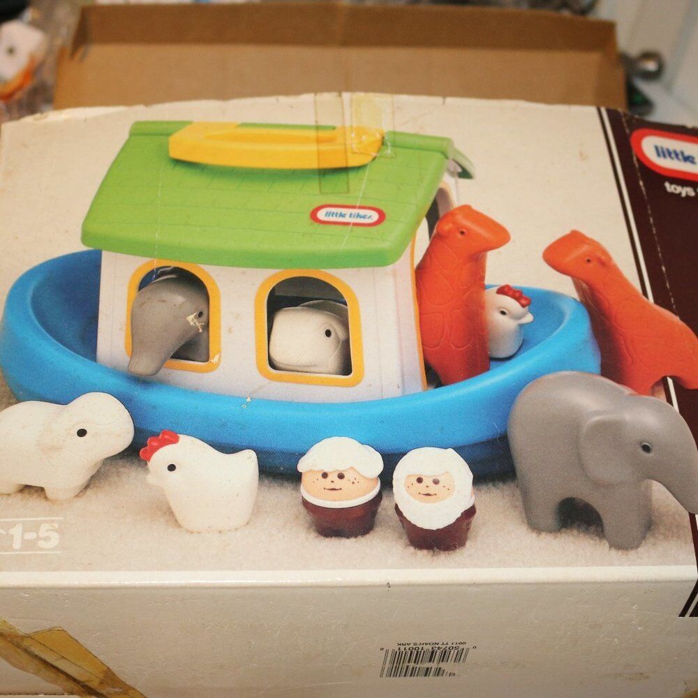Little Tikes Toddle Tots Noahs Ark Playset Near Complete With Box Vintage Vintag