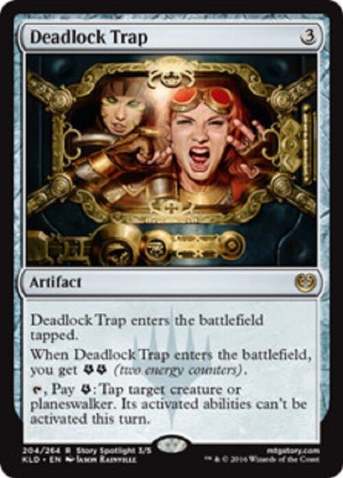 MTG 1x  Deadlock Trap Kaladesh Magic the Gathering card MTG Commander rare artifact