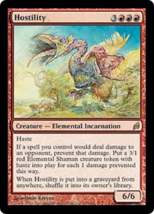 MTG 1x  Hostility Lorwyn Magic the Gathering card MTG Commander