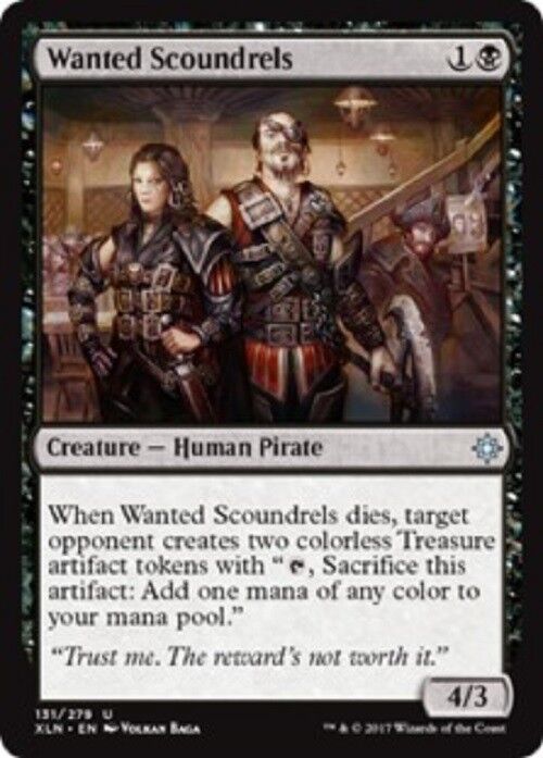 MTG Wanted Scoundrels Ixalan Card MTG Commander Pauper