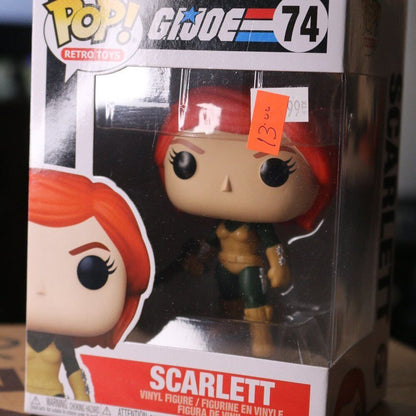 New Funko Pop! 74 Retro Toys Gi Joe Scarlett 3.75" Vinyl Figure Classic Cartoon