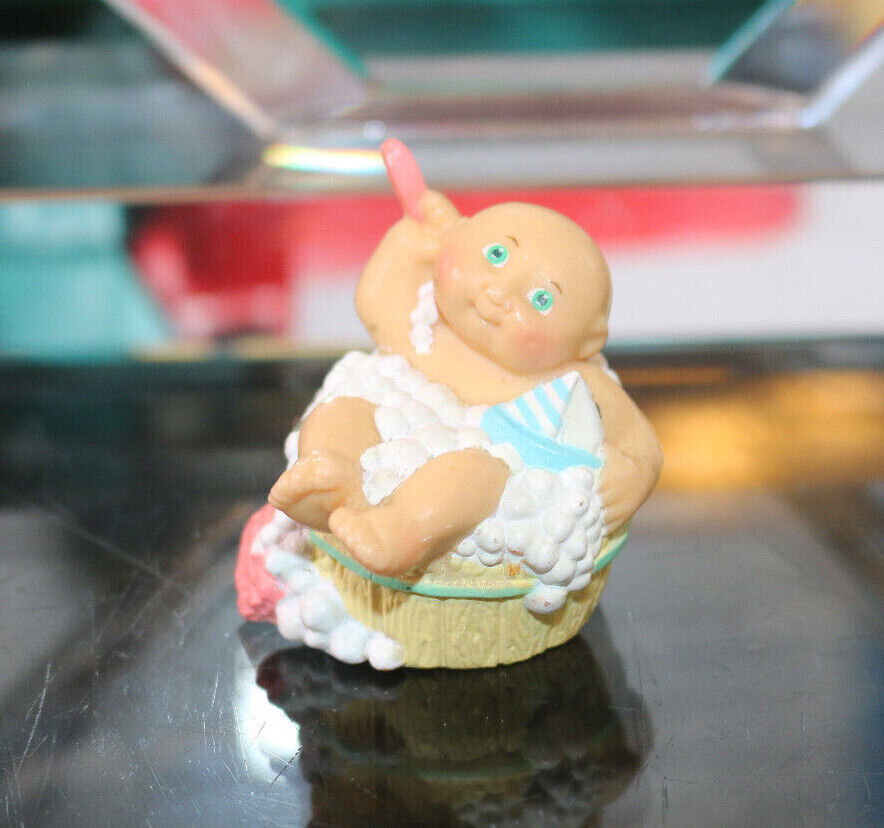 Cabbage Patch Kid Miniature Figure Toy Bath Brush & Bubble Time Vintage Vtg Cute